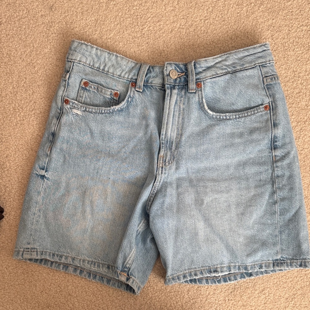 Zara Light Blue Jean Shorts
